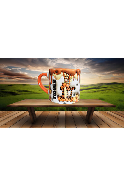 Mugs and love Winnie the pooh Tiger baskı kahve çay fincanı porselen hediyelik