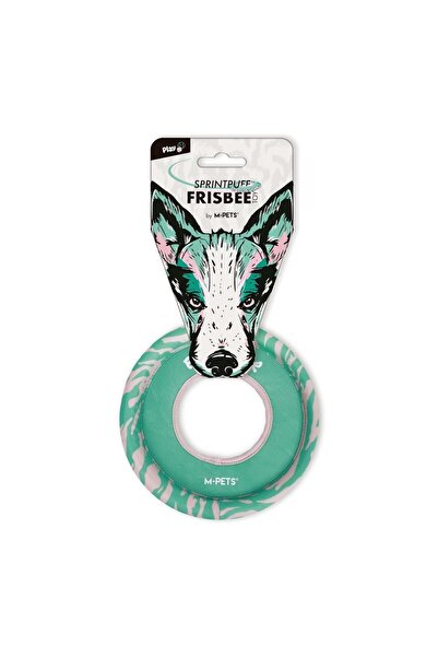 M-PETS لعبة كلب فريزبي سبرينت بوف باللون الوردي/الأخضر