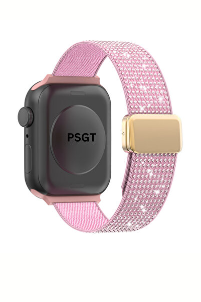 PSGT Lüks Sparkle Elmas Manyetik Kayış Apple Watch 3/4/5/6/se/7/8/9-42-44-45-...