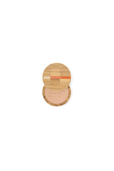 Zao Essence of Nature Pudră compactă 303 Apricot Beige - Mat și finisaj