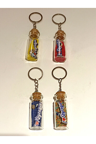 Monalisa Home 4 قطع من سلسلة المفاتيح الثقافية الملونة ذات النمط المختلف