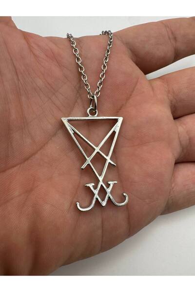 Yuchicly Sigil of Lucifer kadın erkek Kolye – Gotik ve Mistik
