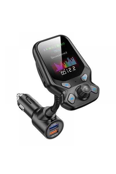 Guangzhou Fuzhixiang Auto Accessories Co Fm modulator large screen color LCD 1.77 Bluetooth 4.2 supports U disk and TF card max 32G USB Mp3"