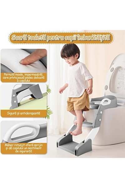 KidProtect 2-in-1 Child Toilet Reducer and Potty With Steps GrowStep Toilet