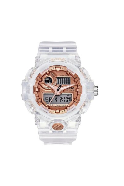 Astro Kids Analog-Digital Rose Gold Dial Watch - A20806-PPZK
