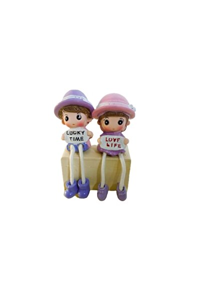 OEM Set 2 figurine rasina fetita si baiat, 12x5 cm
