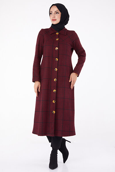 TOFİSA Düğmelı Kap Bordo - 27744-BORDO