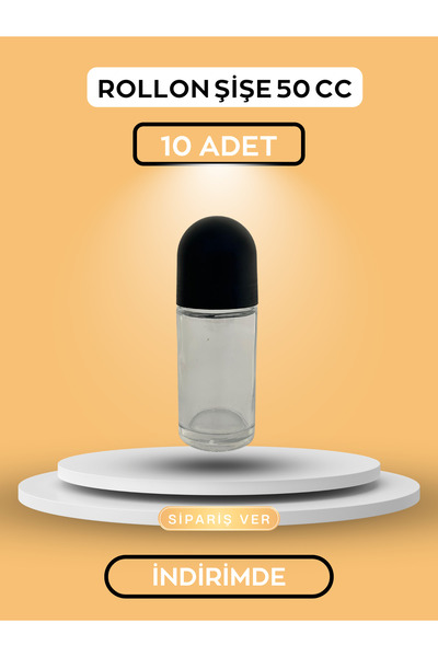 shop 10 Adet 50 CC Boş Roll-on Şişe