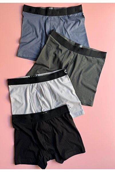 Elosia Οβισιδιανός ήρεμος |   Ανδρικά μποξεράκια 4 τεμαχίων από ύφασμα Modal και Lycra