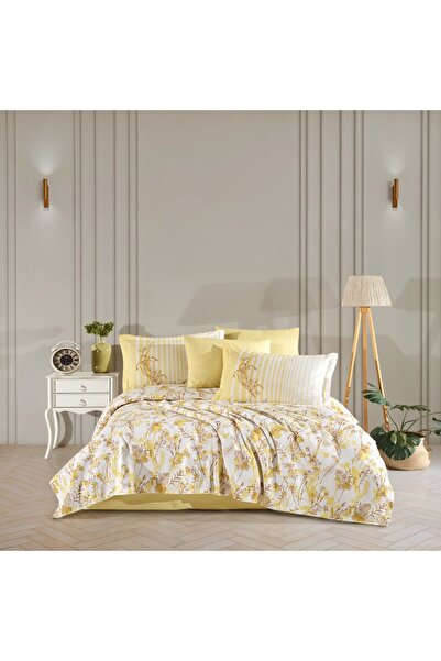 Hobby Healing Stones Kehribar Çift Kişilik %100 Pamuk Pike Takımı