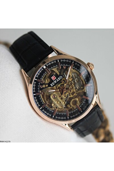 Reward Rwa142270 Leather Band Automatic Men's Wristwatch