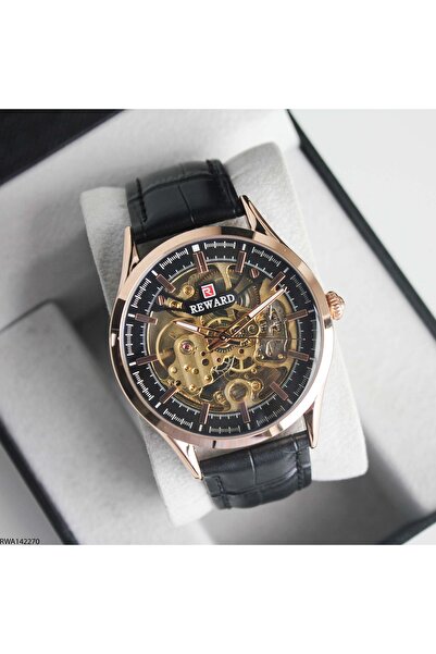Reward Rwa142270 Leather Band Automatic Men's Wristwatch