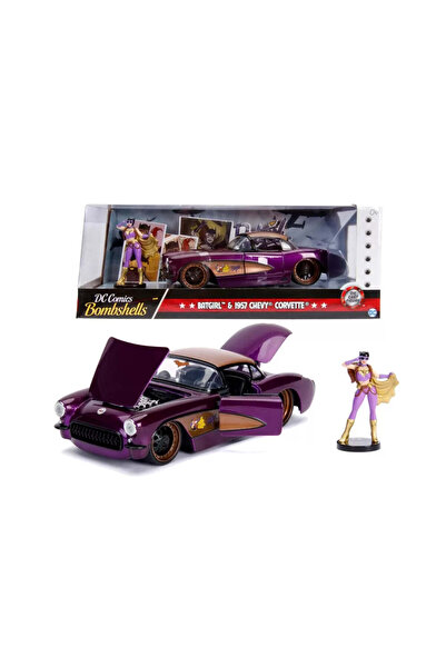 Jada Chevy Corvette 1957 și Batgirl - 1/24