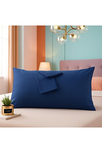 Lio20 50 x 70 см, бавовняна тканина, з кришкою, 2 подушки, комплект чохлів - темно-синій