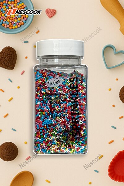 Neskuk 0 MM BONCUK DRAGEE SPRİNKLES 100 GR , Renkli Sprinkles
