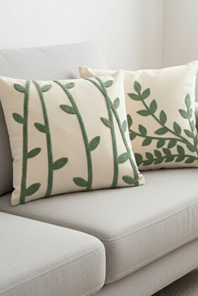 homytextiles غطاء وسادة مزخرف بتصميم عصري مكون من قطعتين