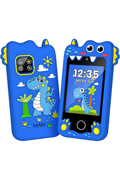 SmartVibe smart kinder vibe Telefon mobil educațional FĂRĂ internet/apeluri MiniPHONE® STAR 2,8" HD tactil, 2 fotografii/video, albastru