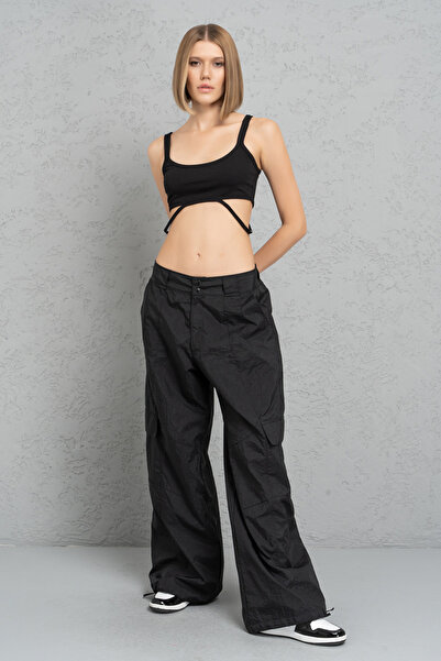 Kikiriki Black Cargo Pants