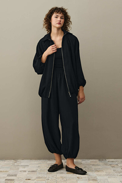 Fahhar Flowy Shalwar Suit Black