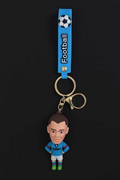 KAYLANIN DÜNYASI سلسلة مفاتيح على شكل لاعب كرة قدم كرتوني - زينة للحقائب، هدية، هدية عيد الميلاد