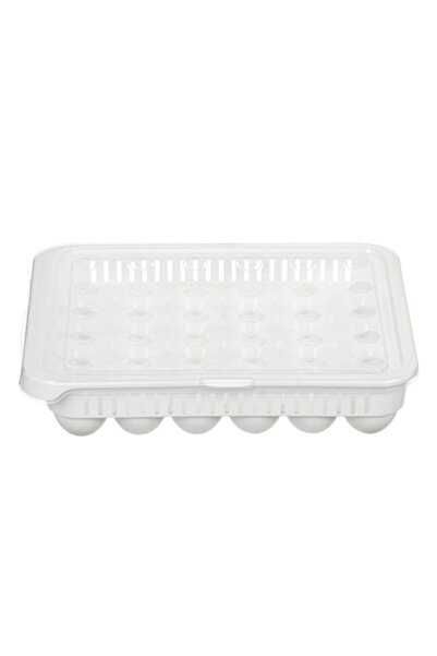 ANTBRO 30-egg plastic tray 0% BPA, white with closing transparent lid, ventilated