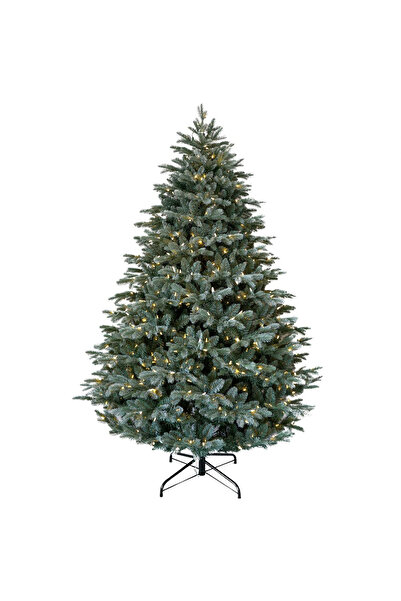 BraziPremium Brad de Crăciun artificial Mulberry cu aspect mat și luminițe, P...