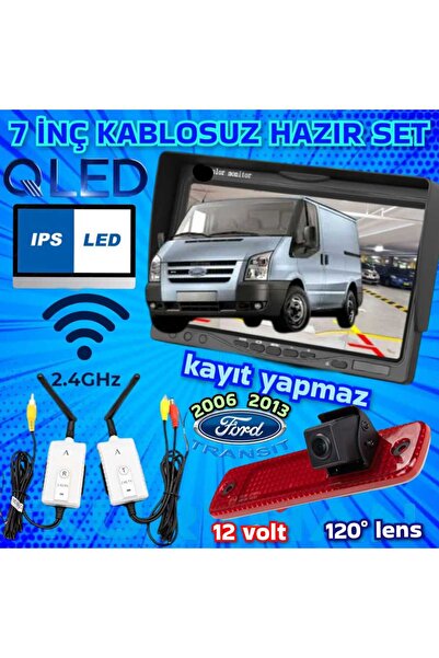 Twogo RX KABLOSUZ TRANSİT 2016-2013 UYUMLU PARK KAMERASI VE 7 İNÇ MONİTÖR 12 V
