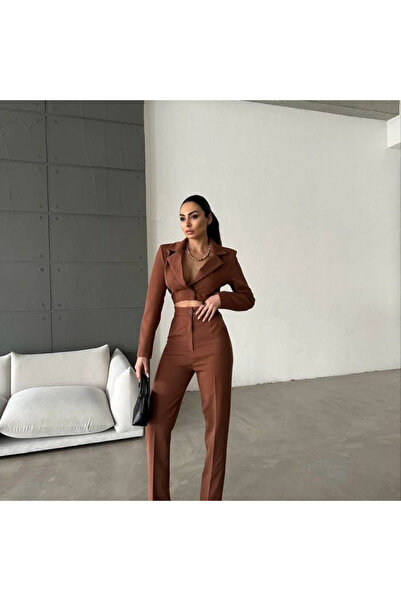 gl00my Decolleté Jumpsuit - Bitter Brown Color