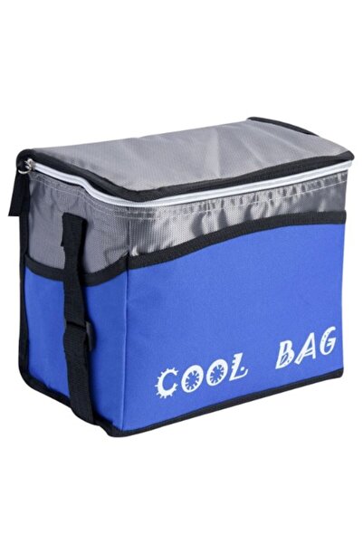 Herum Geanta izotermica pentru camping sau plaja, Albastru/Gri, 8.5 litri