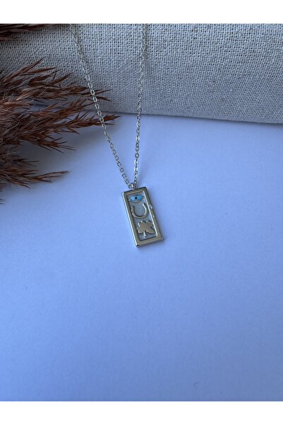 M Miel Eye Clover Detail Necklace