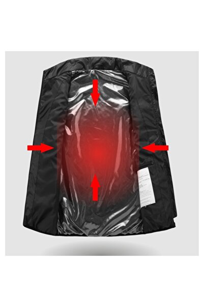 Flippy Heated Smart Vest, Unisex, 2 Heating Zones, Cotton Fill, 3 Temps, USB, Black, M (45-50 kg)
