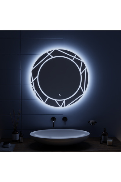 Alessandro DESIGN Καθρέφτης αφής Astrix LED 70x70