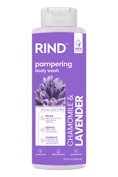 RIND عبوة من 6 غسول للجسم بالبابونج واللافندر (606 مل)
