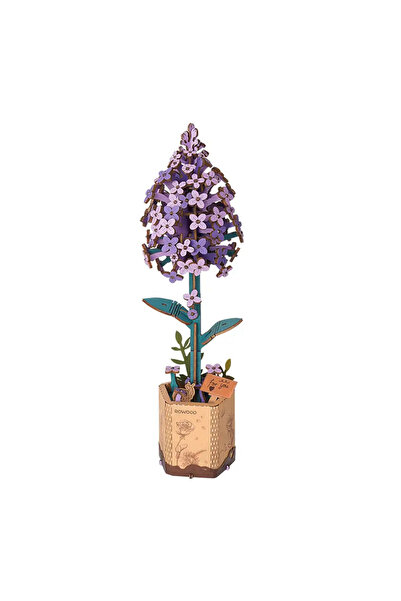 ROWOOD 3D Puzzle Lilac Flower, 154 pieces, Wood,