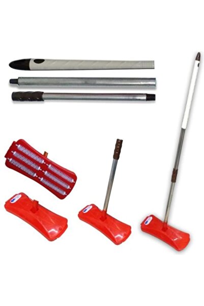 abnturk 6 Fırçalı Gırgır Efsane Temizlikçi Plastik 3 Kademe 110 Cm Saplı Port...