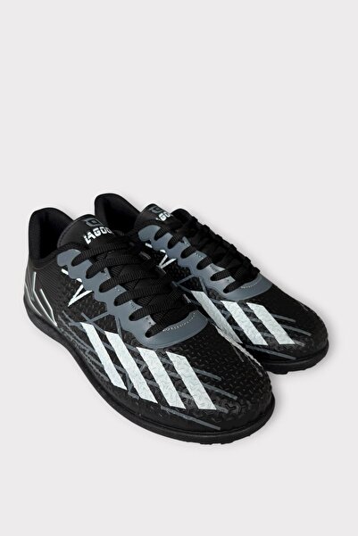 Liger Erkek Futbol Halı Saha Ayakkabısı SİYAH BEYAZ