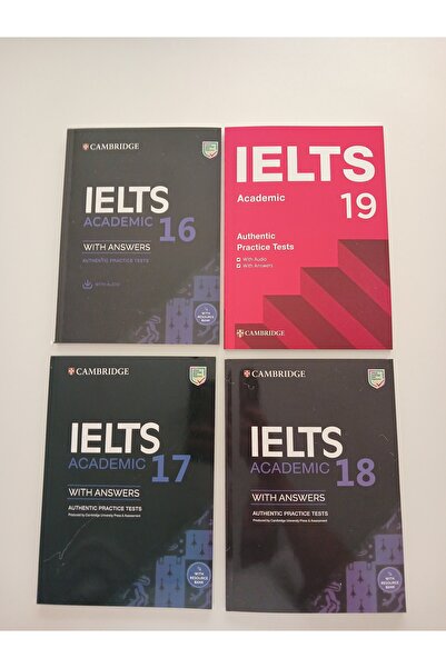 ODTÜ Geliştirme Vakfı Yayıncılık Cambridge English University IELTS 16-17-18-19 Academic 4 kitap