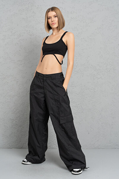 Kikiriki Black Cargo Pants