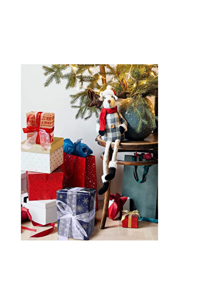 LEMESO Lemeso gift wrapping ribbon, 3.8 cm x 22 m, silk, white