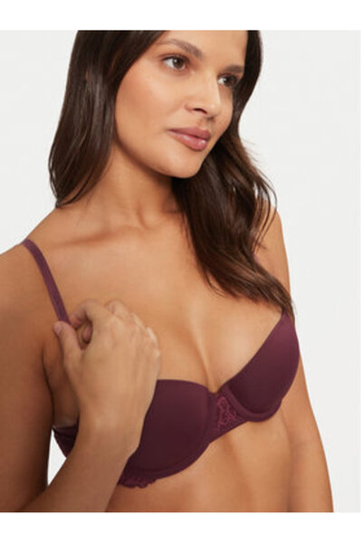 Calvin Klein Γυναικείο σουτιέν με μπανέλα 000QF7577E Μπορντό