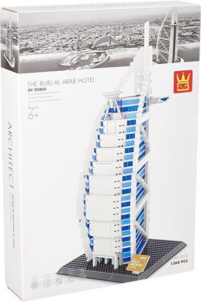 REZZOSS Burj Al Arab Hotel Dubai Building Blocks Toys Puzzle Set World Architecture Model Collection