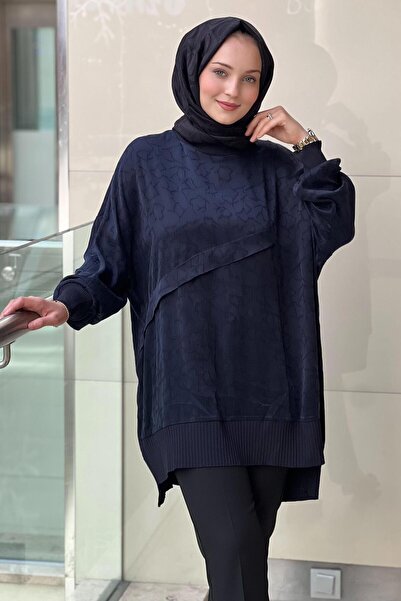 Nuss Vegan Silk Tunic with Ribbed Front