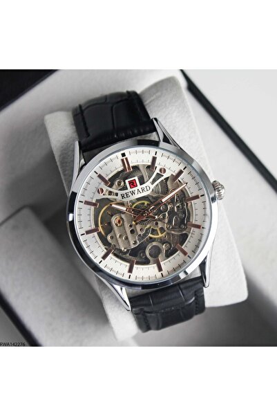 Reward Rwa142276 Leather Band Automatic Men's Wristwatch