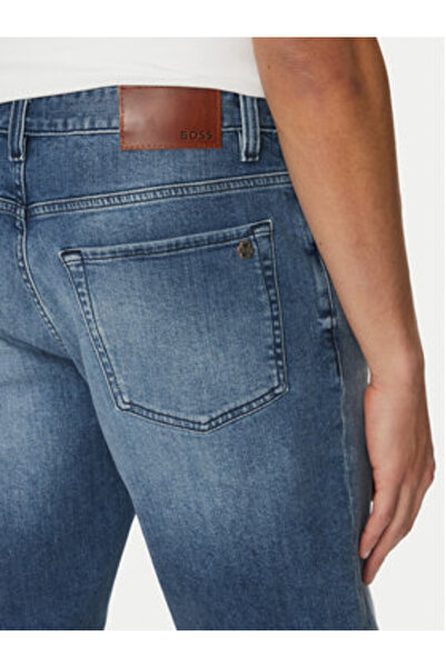 BOSS Men's Denim shorts 50537787 Blue