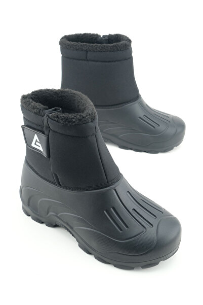 GEZER Чоловічий зимовий взуття з плюшевою підкладкою, водонепроникний, з одним липучкою, регульований по шиї, зручна підошва, щоденний