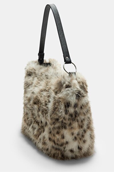 Stradivarius Suni kürk omuz çantası