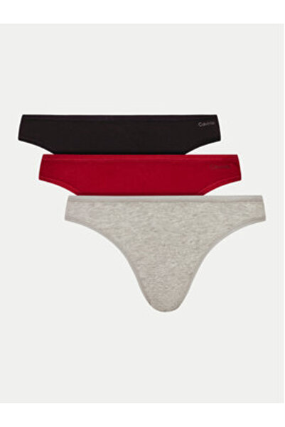 Calvin Klein Γυναικεία εσώρουχα Σετ 3 ζευγαριών κλασικά σλιπ 000QD5218E Πολύχρωμα