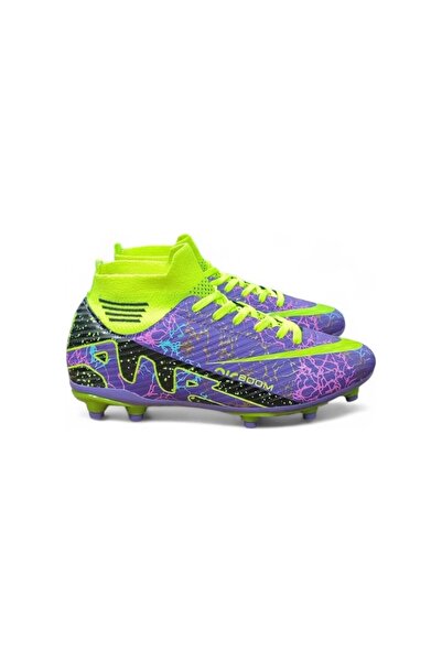 GÜLERSHOES Garantili Orijinal Bilekli Çoraplı Krampon Genç Dişli Halı Saha 36-37-38-39 Numara