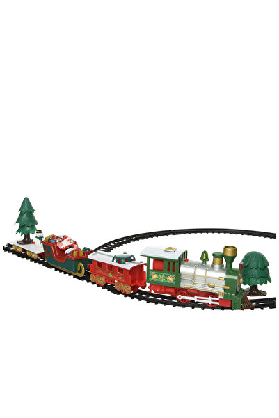 BraziPremium Decorațiune de Crăciun Trenuleț animat cu lumini și sunete, 39x5...