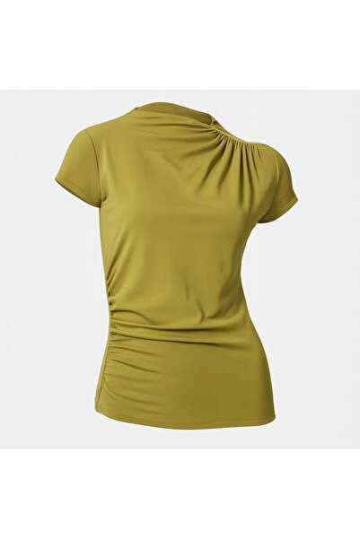 HAKKE Μπλούζα με κοντό μανίκι με λεπτομέρεια με κορδόνια Sandy